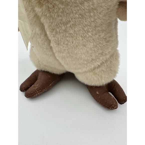 VTG 1990 Disney Store Winnie The Pooh Owl Plush Toy Stuffed Animal 11” Flowers - Picture 3 of 9